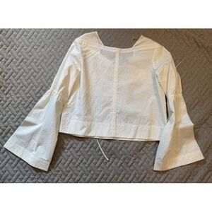 Elegant White Women's Top- Size 6